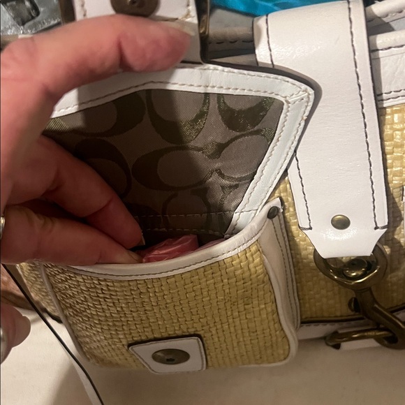 Coach Legacy Raffia Satchel - Picture 3 of 10